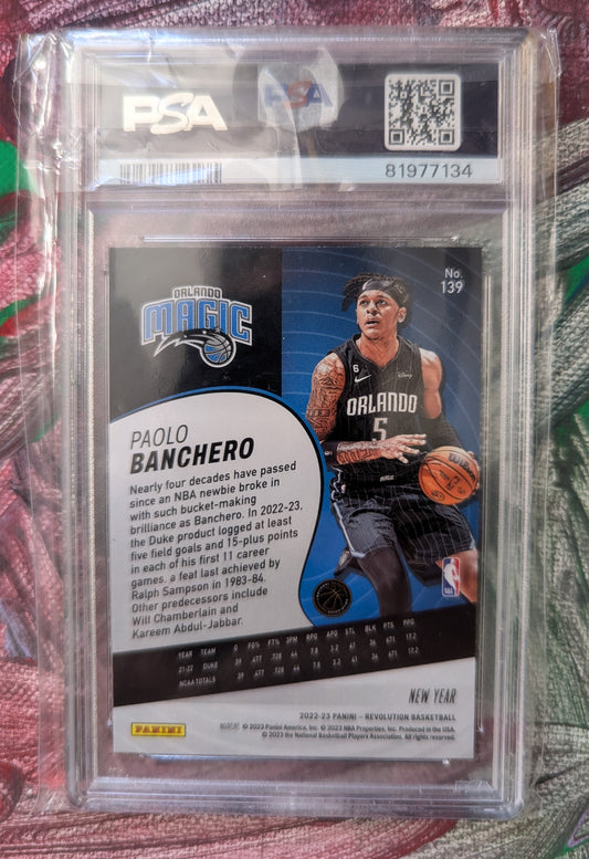 Paolo Banchero 2022 Panini Revolution Chinese New Year RC PSA 10 #139 Mein Shop
