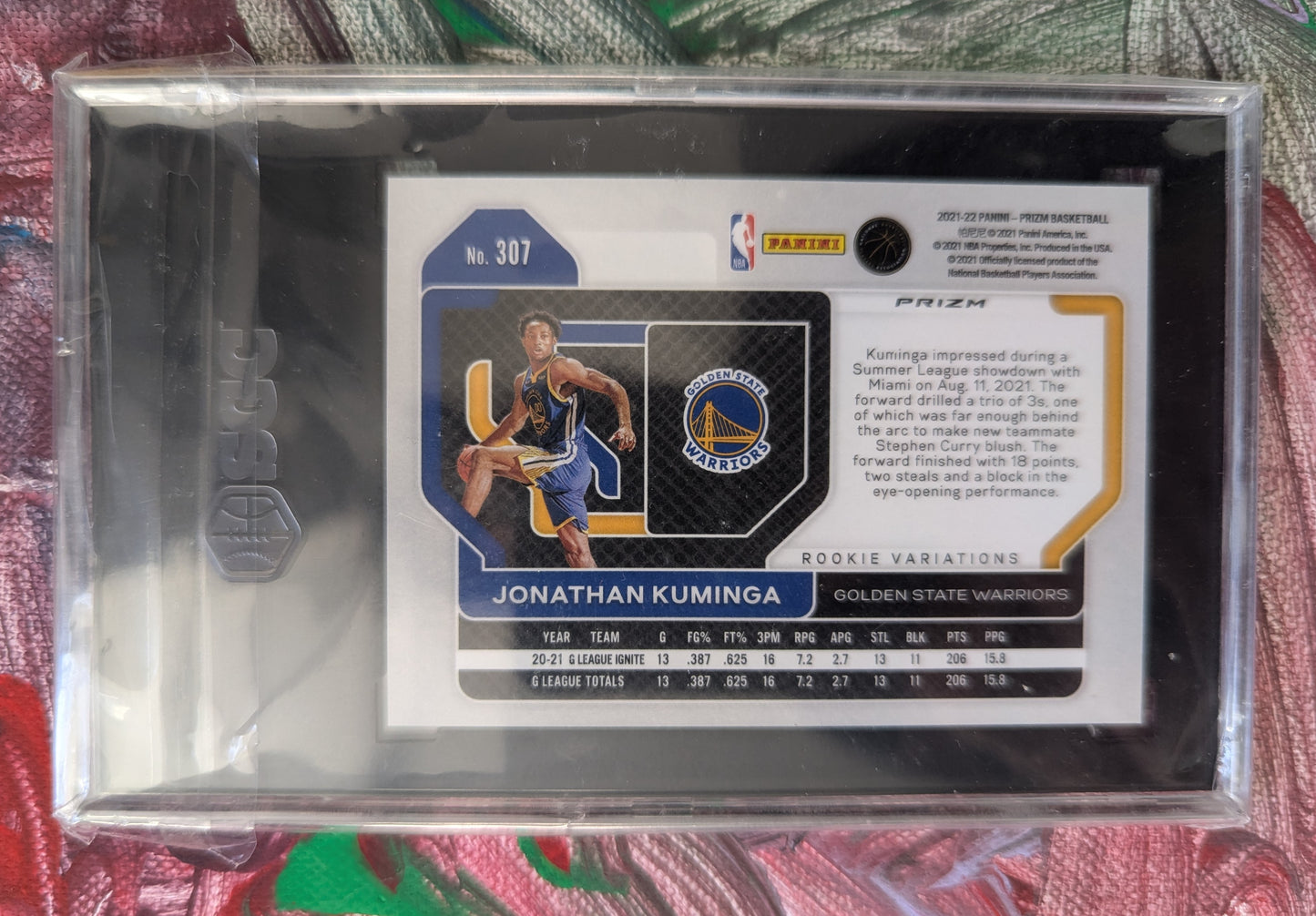 2021 Panini Prizm - Fast Break - RC Jonathan Kuminga - SGC 9