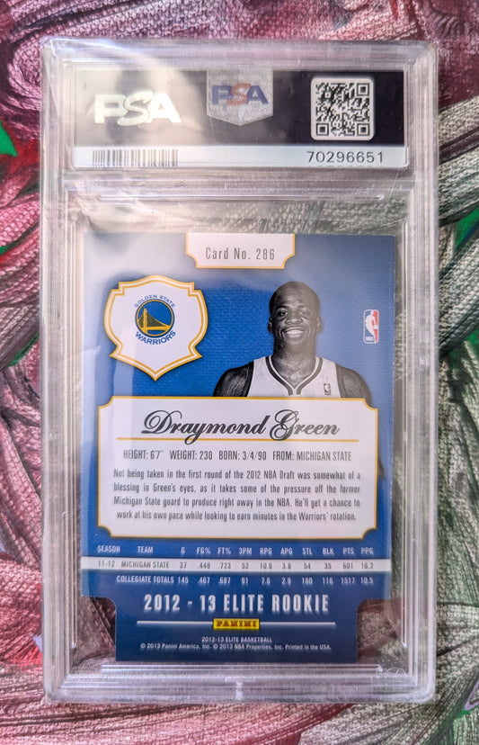 Draymond Green 2012 Panini Elite Aspirations Die-Cut 01/77 PSA 8 #286 Fiedler24