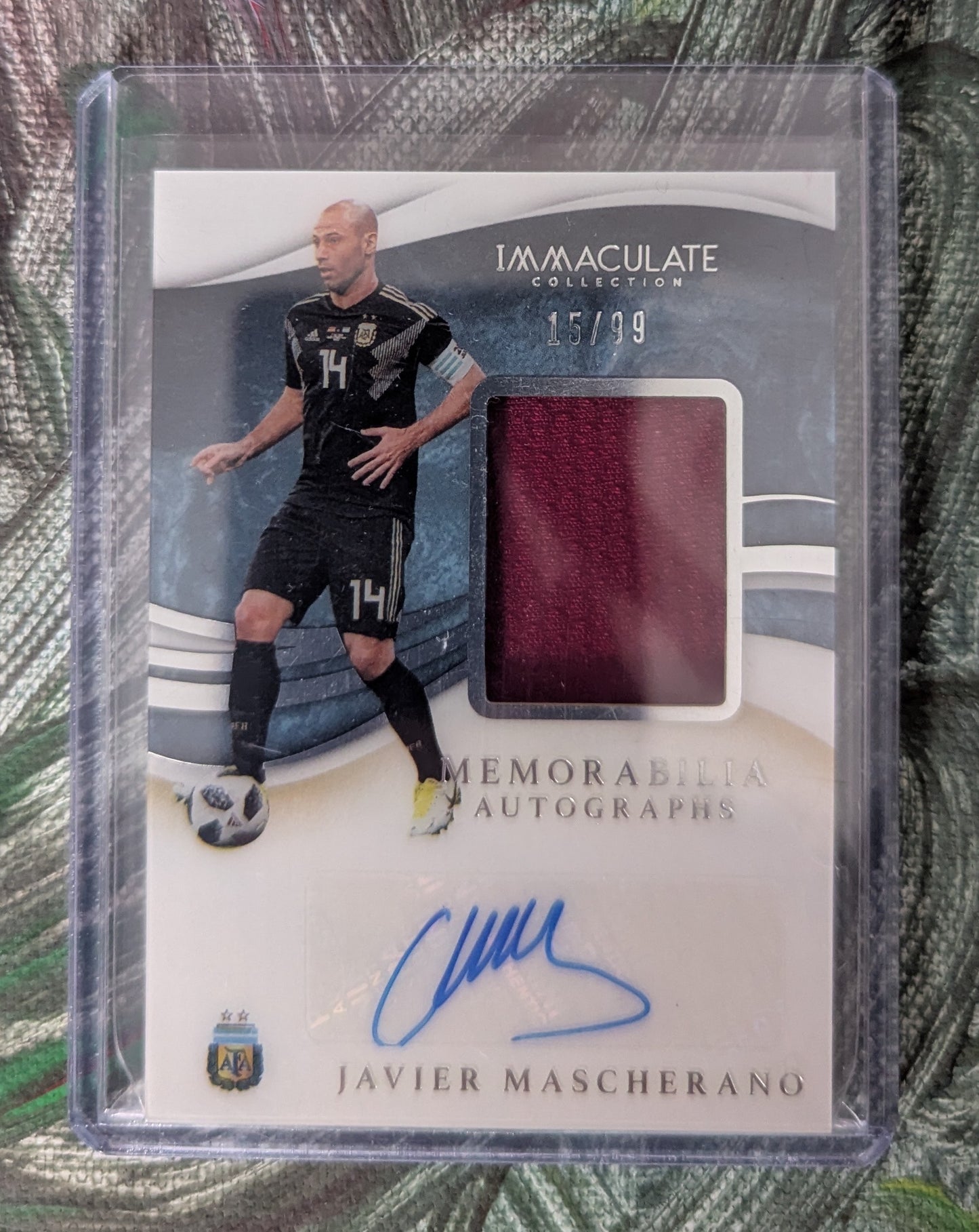 Panini Immaculate 2020 - Memorabilia Auto - Javier Mascherano /99, #MA-JM - Match-Worn