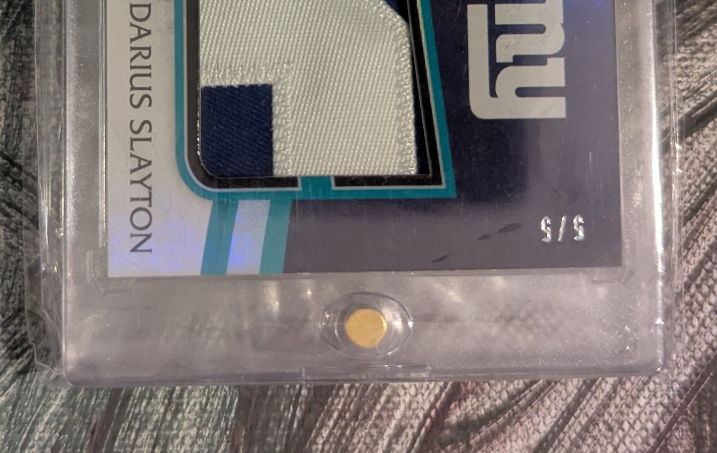 Darius Slayton 2019 Panini Limited Football Rookie Patch 5/5 #RJJ-40 Fiedler24