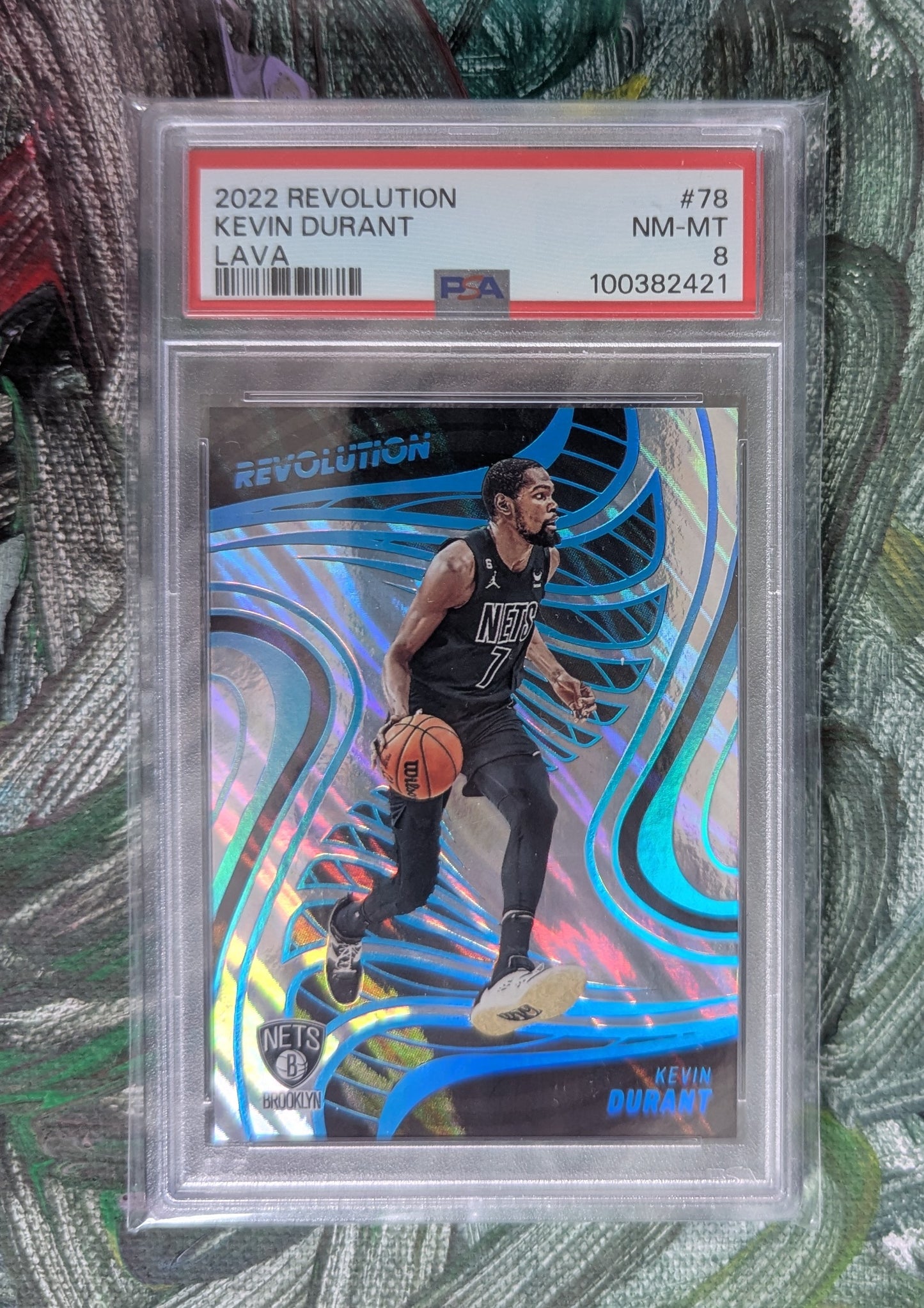 2022-23 Panini Revolution - Lava - Kevin Durant 10/10, #78 - PSA 8 - Low Pop !