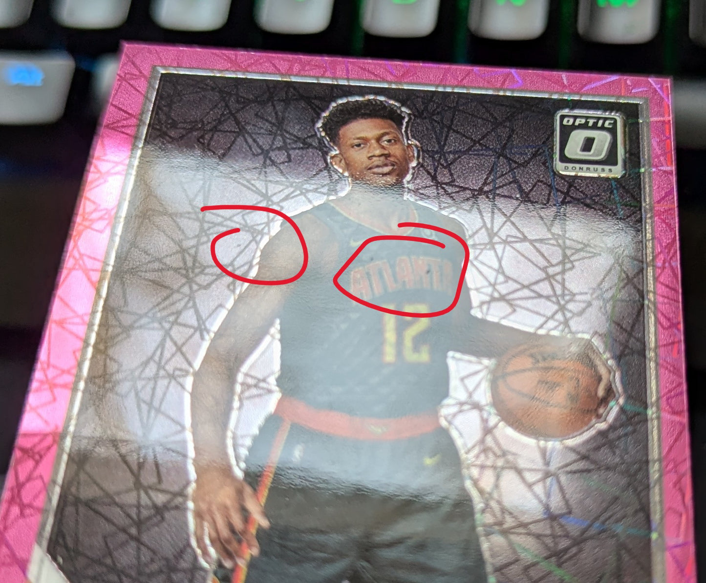 De'Andre Hunter 2019-20 Panini Donruss Optic Pink Velocity Prizm Rated Rookie 20/79 #198 - Fiedler24