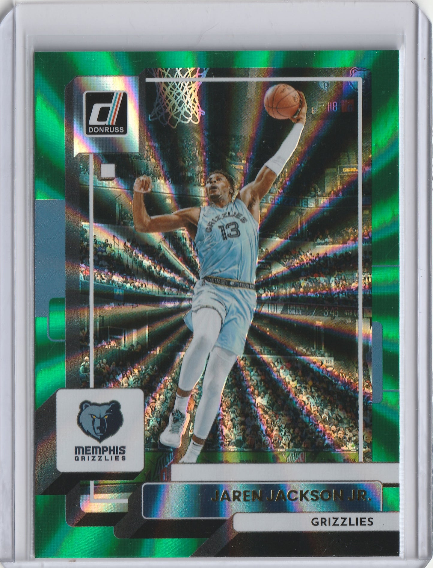 2022-23 Panini Donruss - Holo Green Laser - Jaren Jackson Jr., #155