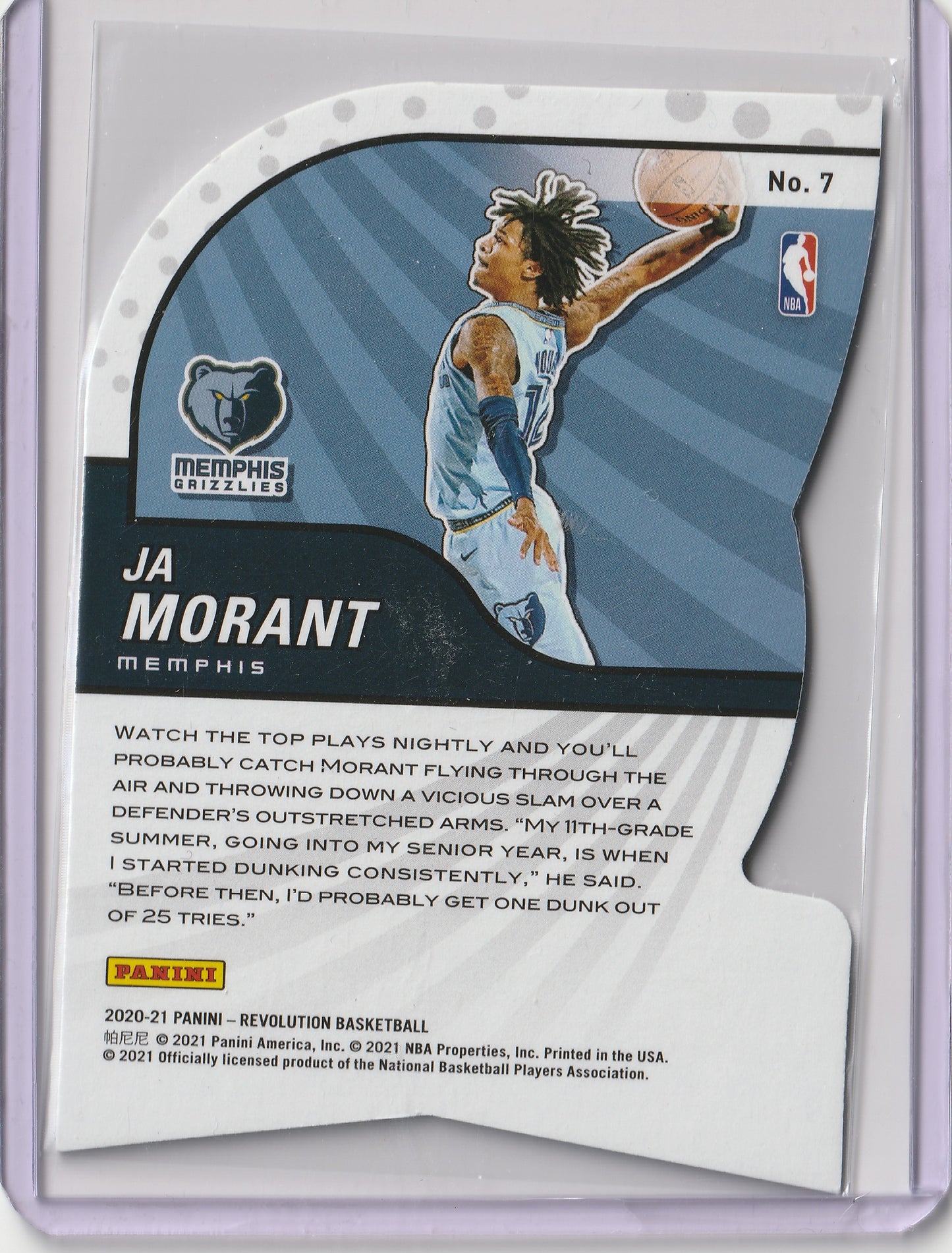 2020-21 Panini Revolution - Liftoff! - Ja Morant, #7
