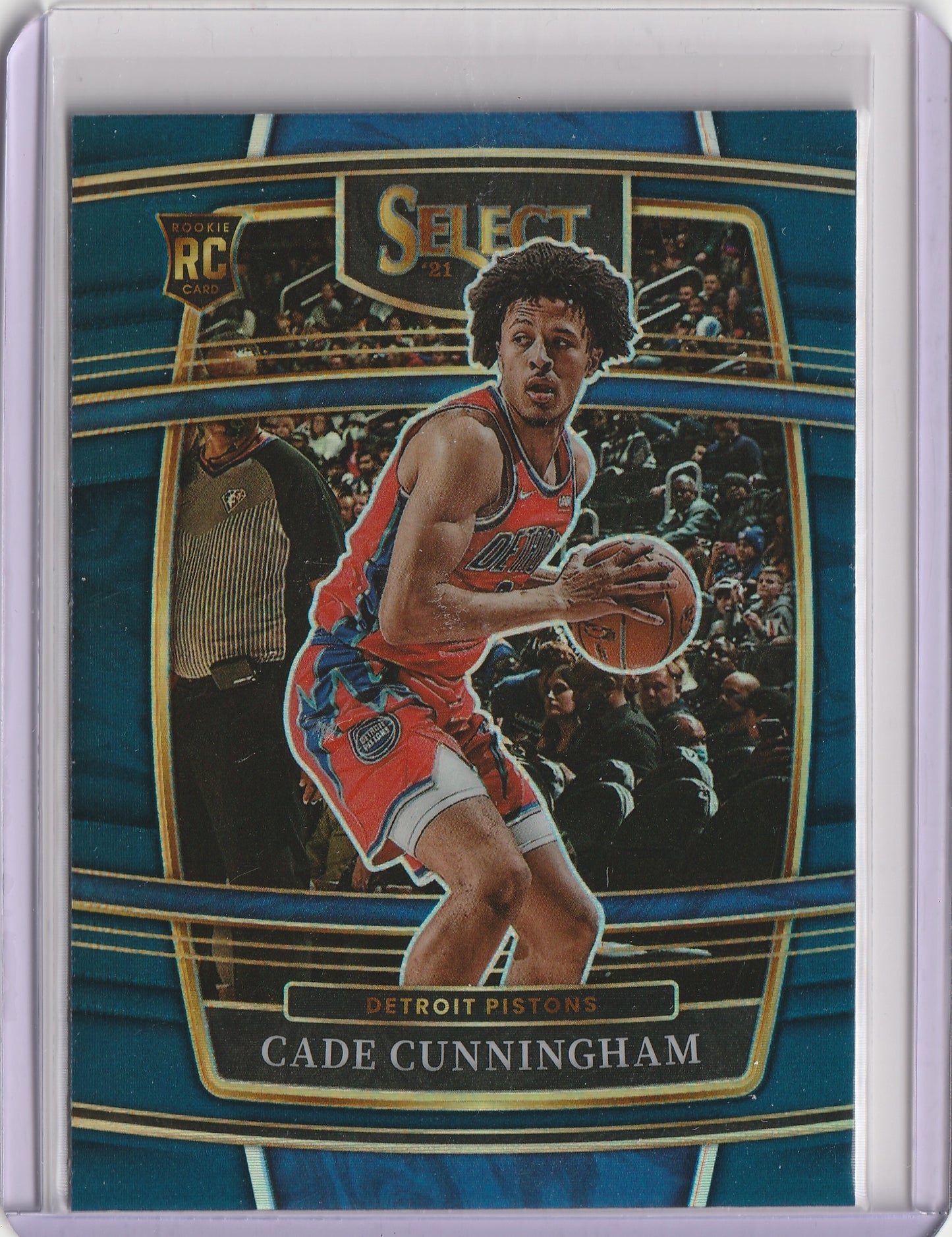 2021-22 Panini Select - Blue Prizm - RC Cade Cunningham, #11