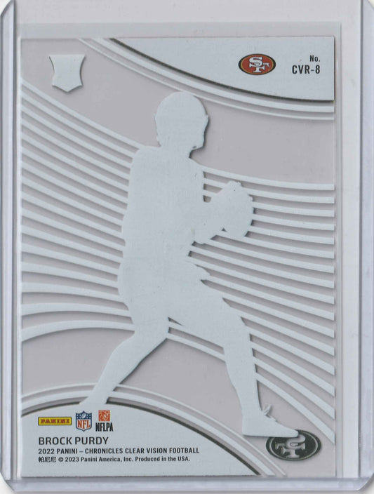Brock Purdy 2022 Panini Chronicles Clear Vision Rookies #CVR-8