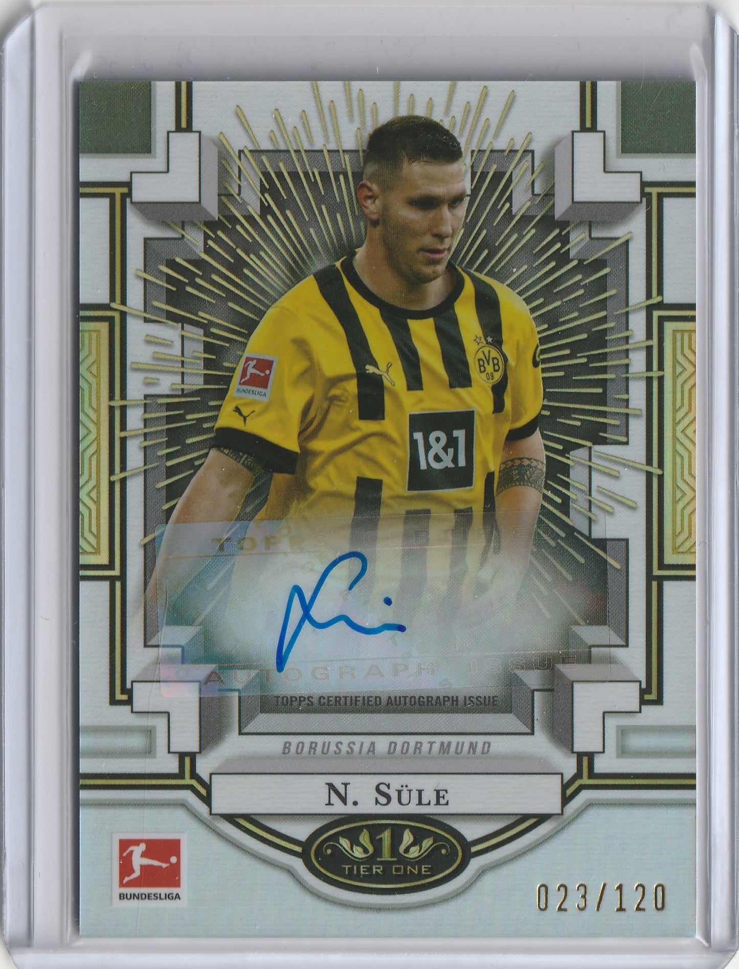 2022/23 Topps Tier One Bundesliga - Xplosions Auto - Niklas Süle 023/120, #XPA-NSU