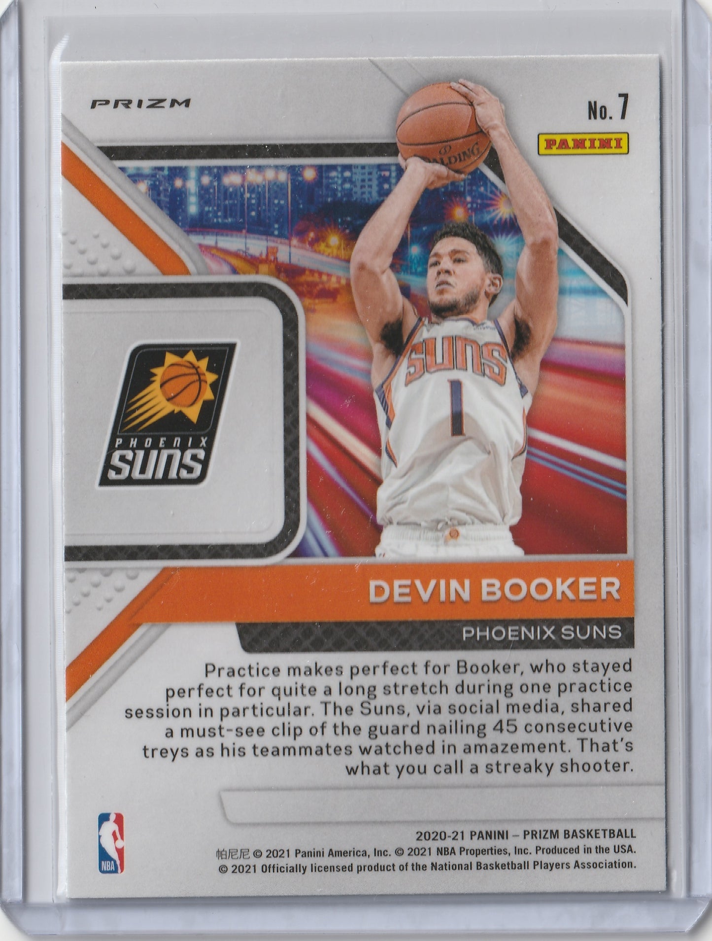 2020-21 Panini Prizm - Downtown Bound - Devin Booker, #7