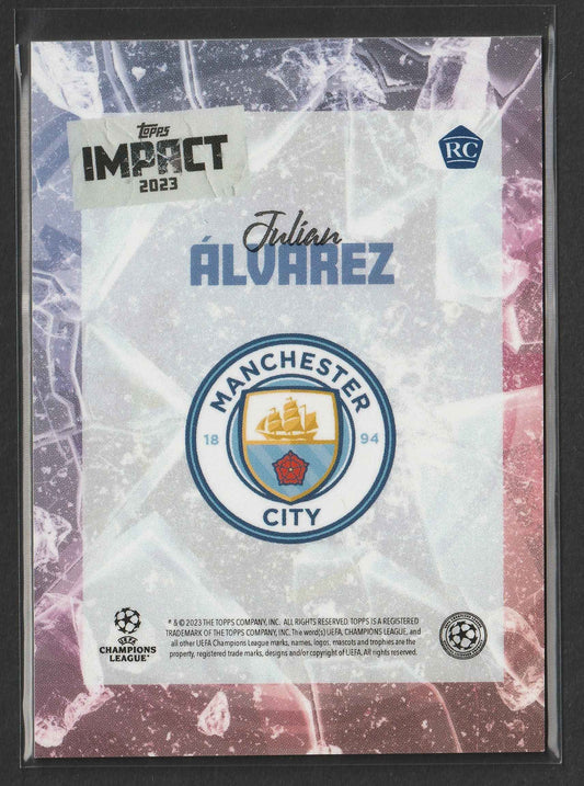 Julián Álvarez 2023 Topps Impact UEFA Club Competitions Purple 09/25 #_JUAL RC