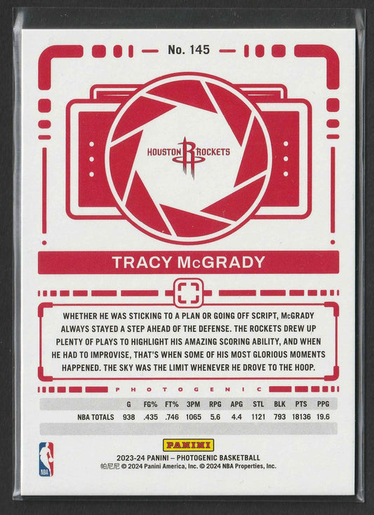 Tracy McGrady 2023-24 Panini Photogenic Silver 17/99 #145