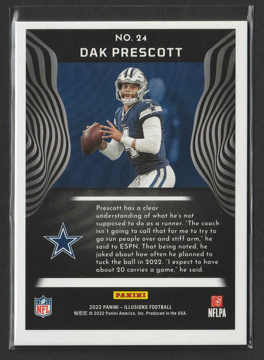 Dak Prescott 2022 Panini Illusions Trophy Collection Gold 25/25 #24