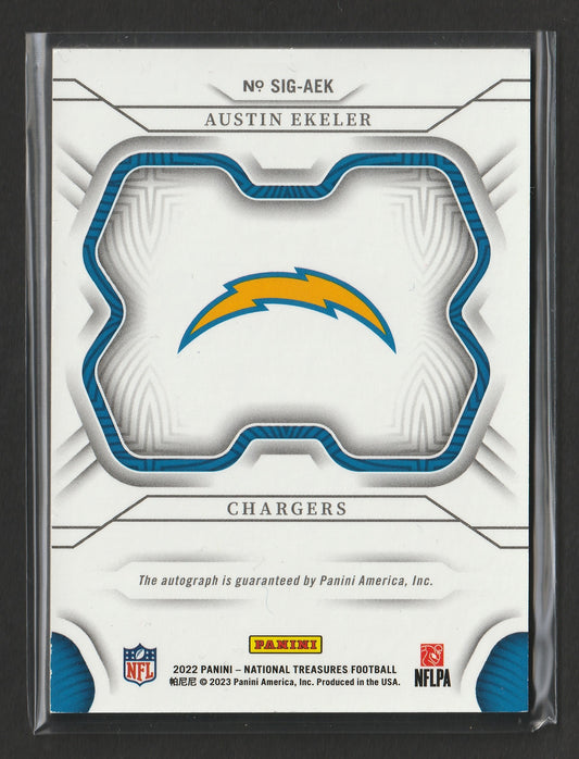 Austin Ekeler 2022 Panini National Treasures 83/99 #SIG-AEK Fiedler24