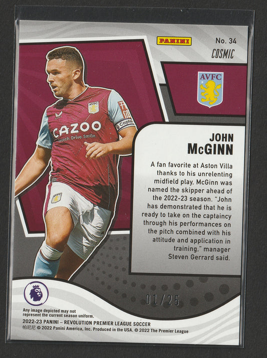 John McGinn 2022/23 Panini Revolution Premier League Cosmic 01/25 #34 Fiedler24