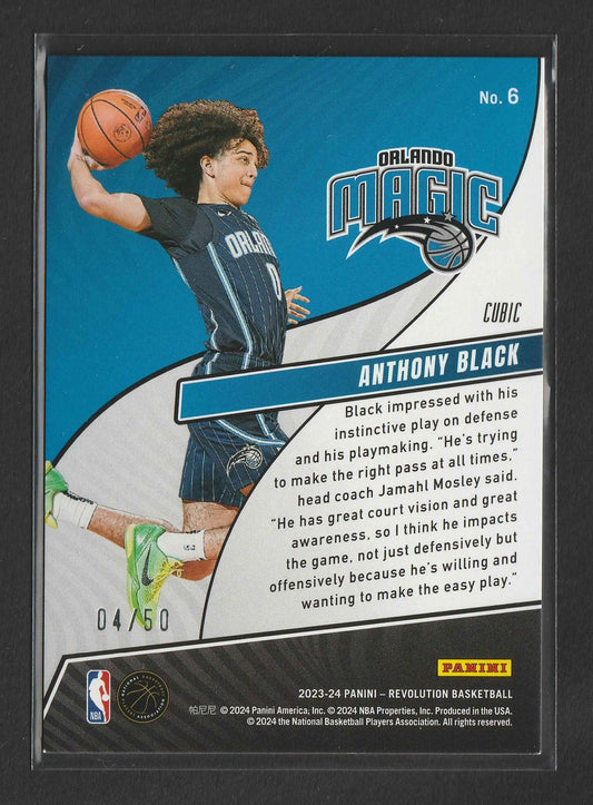 Anthony Black 2023/24 Panini Revolution Rookie Revolution Cubic 04/50 #6