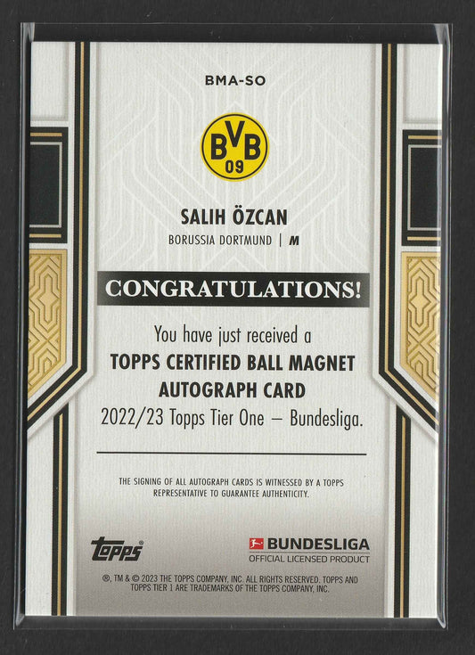 Salih Özcan 2022/23 Topps Tier One Bundesliga Black RC 25/25 #BMA-SO