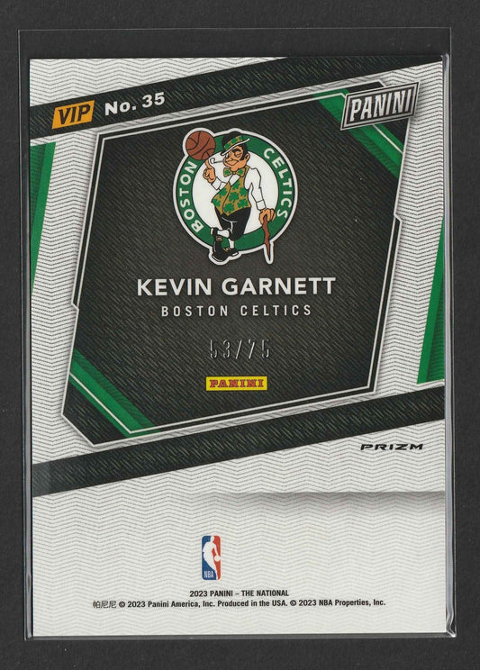 Kevin Garnett 2023 Panini The National VIP Gold Pack Pink Sparkle Prizm 53/75 #35