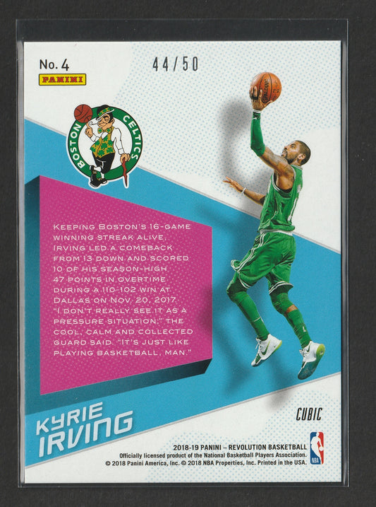 Kyrie Irving 2018-19 Panini Revolution Shock Wave Cubic 44/50 #4 - Fiedler24