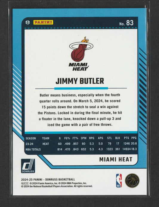 Jimmy Butler III 2024-25 Panini Donruss Choice Blue 26/49 #83