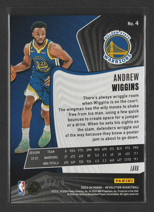 Andrew Wiggins 2023/24 Panini Revolution Lava 01/10 #4