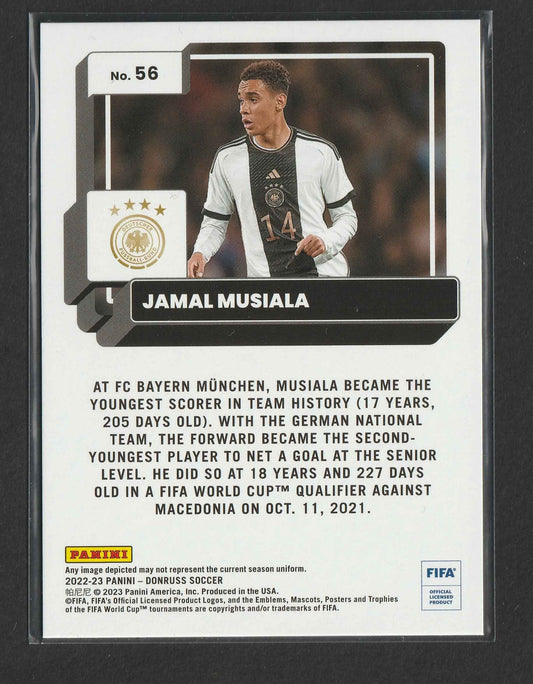 Jamal Musiala 2022-23 Panini Donruss Blue 09/49 #56