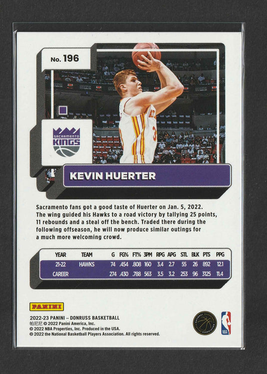 Kevin Huerter 2022-23 Panini Donruss Choice Red 59/99 #196