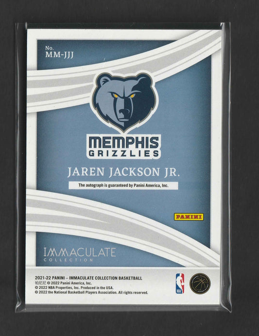Jaren Jackson Jr. 2021-22 Panini Immaculate Collection Modern Marks Auto 56/99 #MM-JJJ
