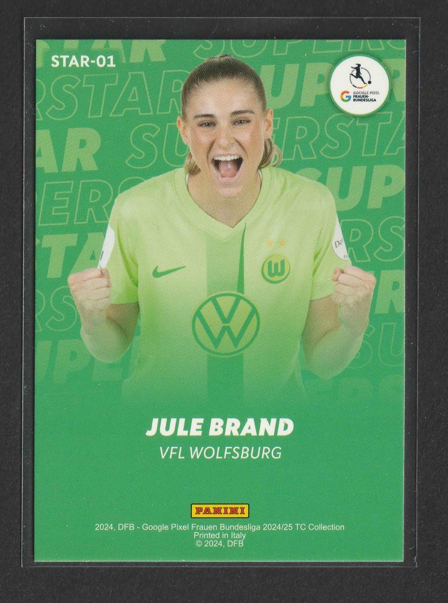 Jule Brand 2024-25 Panini Frauen Bundesliga Superstars Red 26/50 #STAR-01