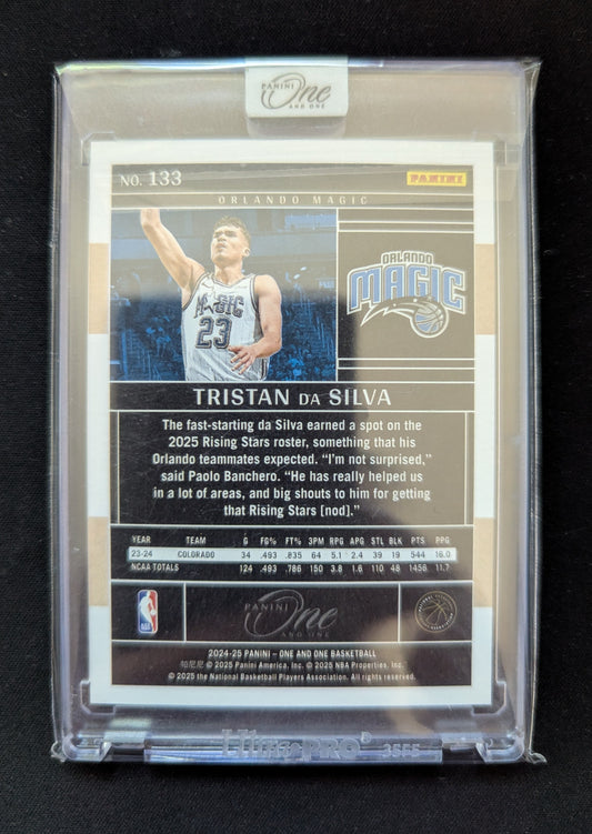 Tristan Da Silva 2024-25 Panini One and One Purple 01/25 RC #133