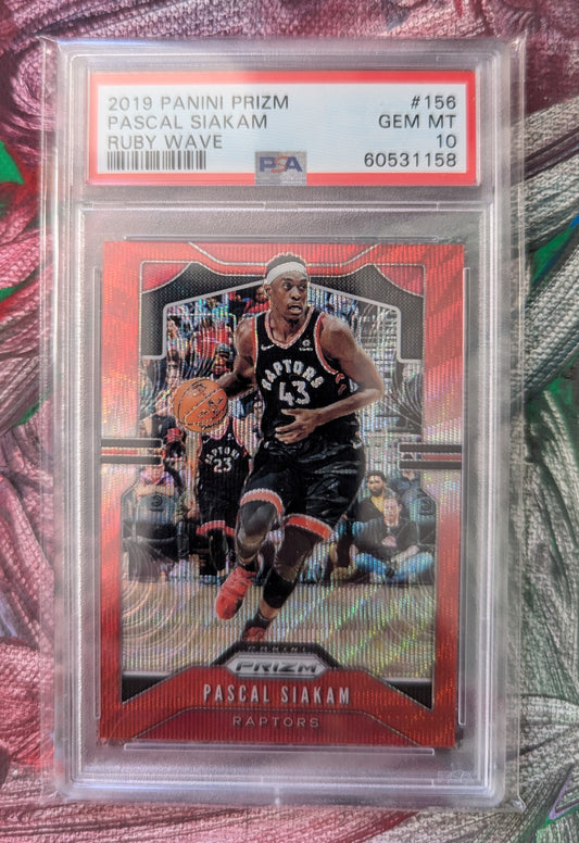 2019 Panini Prizm - Ruby Wave - Pascal Siakam - PSA 10