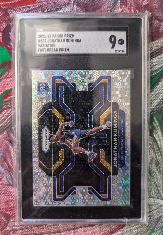 2021 Panini Prizm - Fast Break - RC Jonathan Kuminga - SGC 9