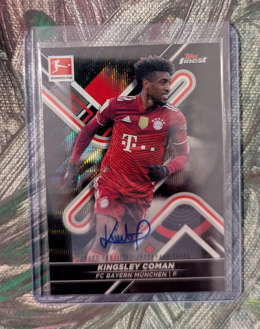Topps Finest Bundesliga 21/22 - Black Wave - Auto - Kingsley Coman 059/150, #133