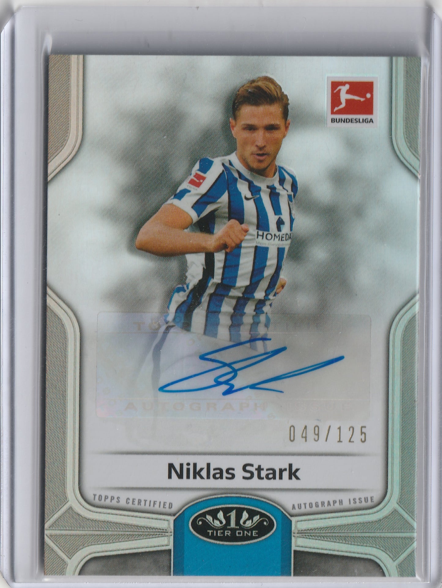 Topps Bundesliga Tier One - Break Out - Autograph - Niklas Stark 049/125, #BO-NST