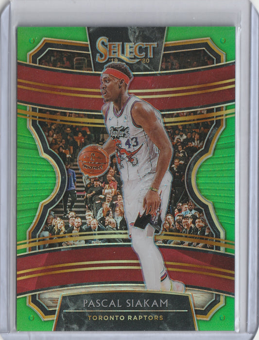 2019-20 Panini Select Basketball - Neon Green Prizm - Pascal Siakam 23/75, #89