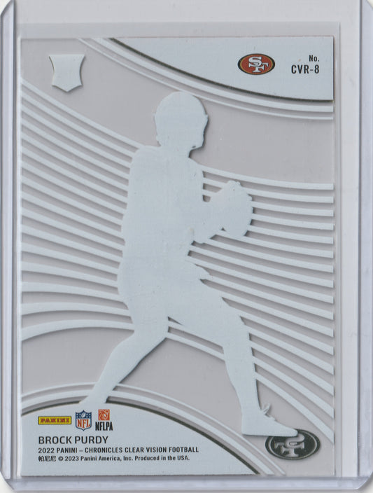 Brock Purdy 2022 Panini Chronicles Clear Vision Rookies #CVR-8 Fiedler24