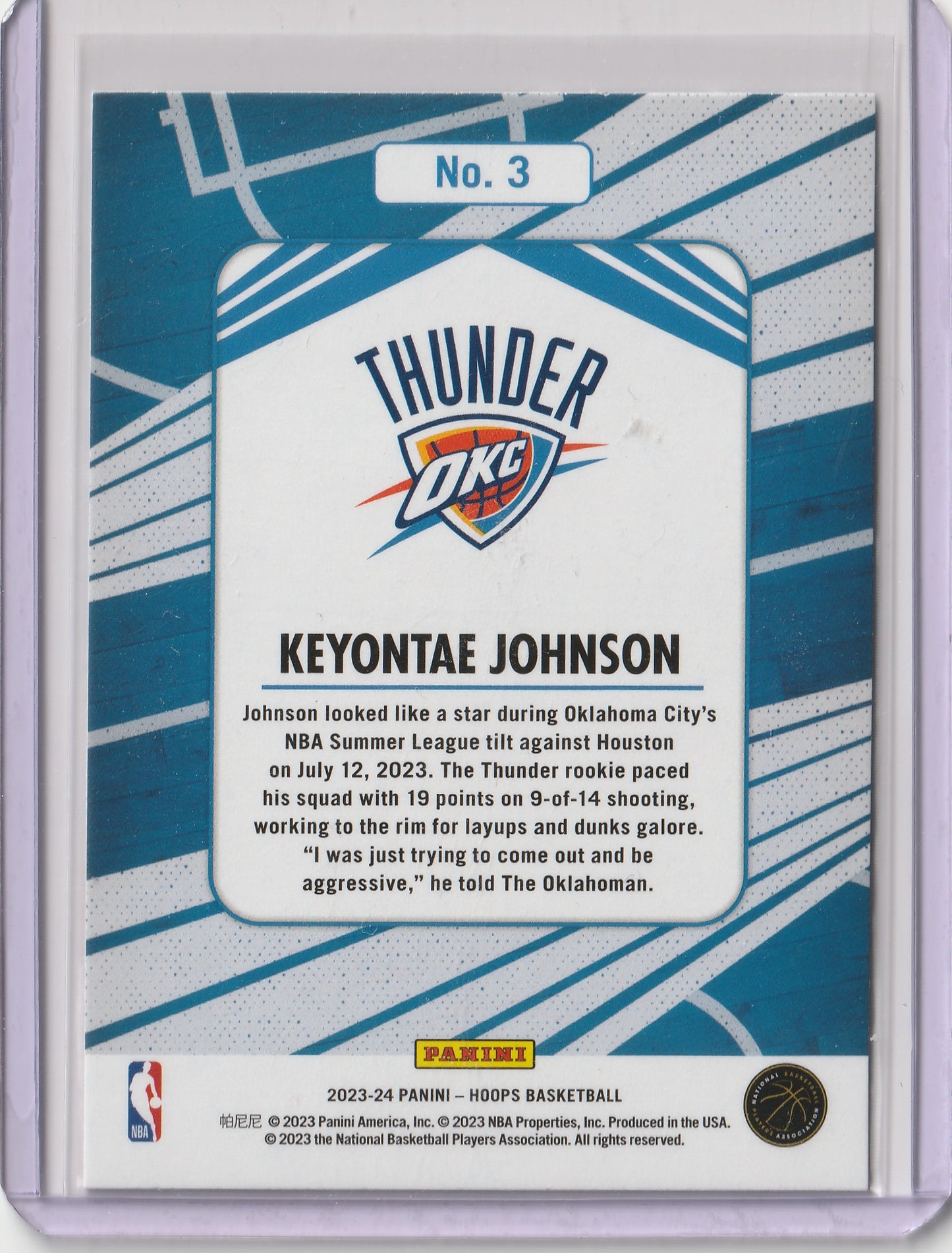 2023-24 Panini NBA Hoops - We Got Next - Keyontae Johnson, #3