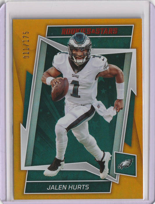 2022 Panini Rookies & Stars - Orange - Jalen Hurts 011/175, #78 - Double Jersey Nr.
