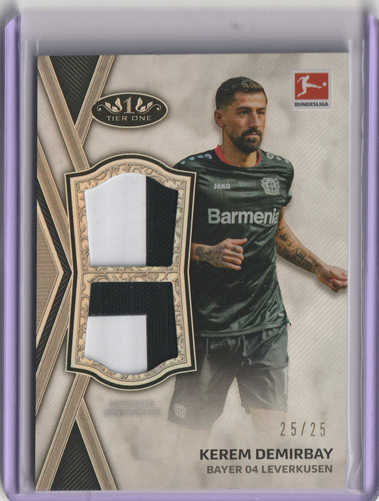 2020-21 Topps Tier One Bundesliga - Dual Relic - Kerem Demirbay 25/25, #TDR-KD
