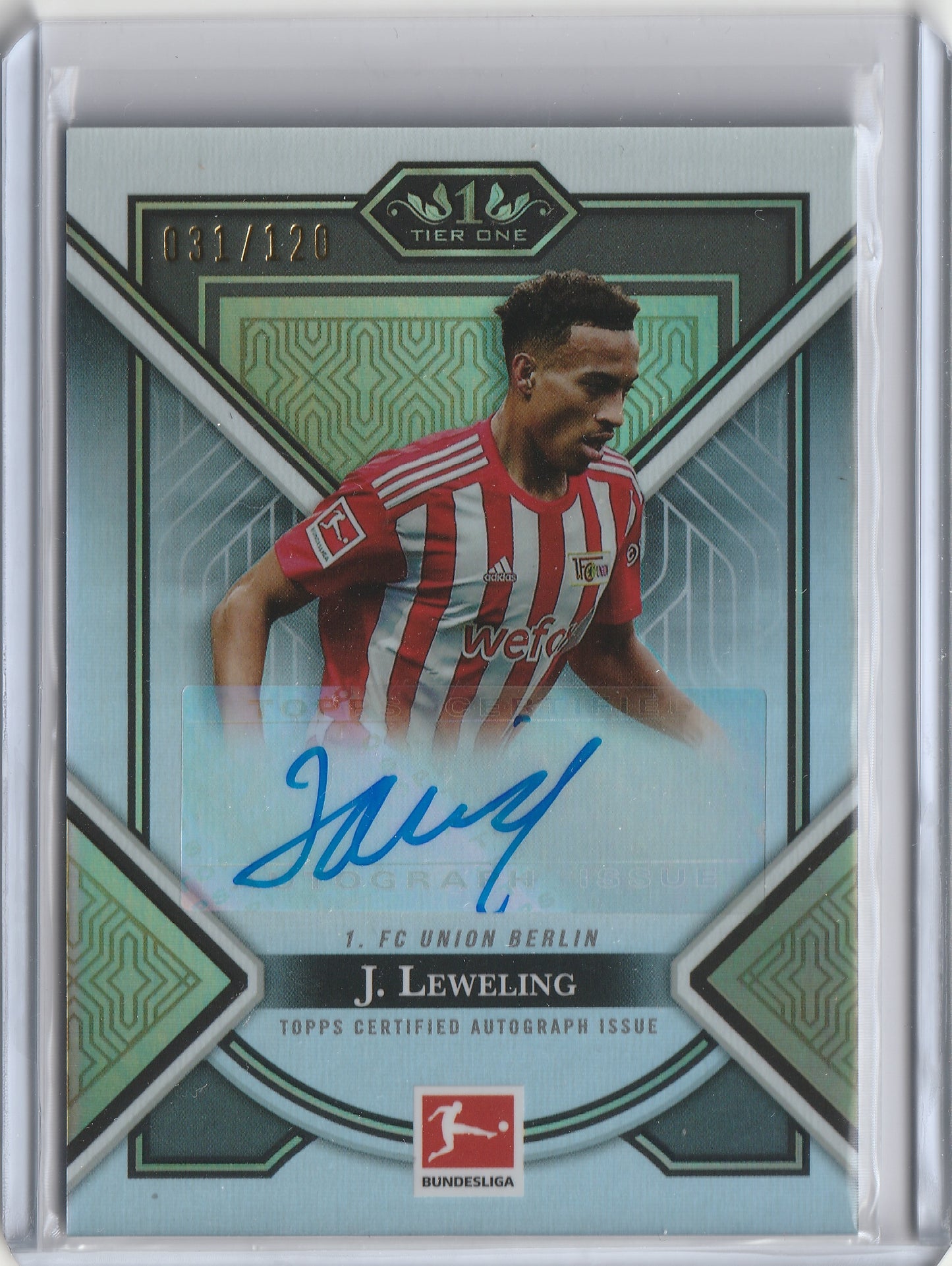 2022/23 Topps Tier One Bundesliga - Auto - Jamie Leweling 031/120, #YGA-JL
