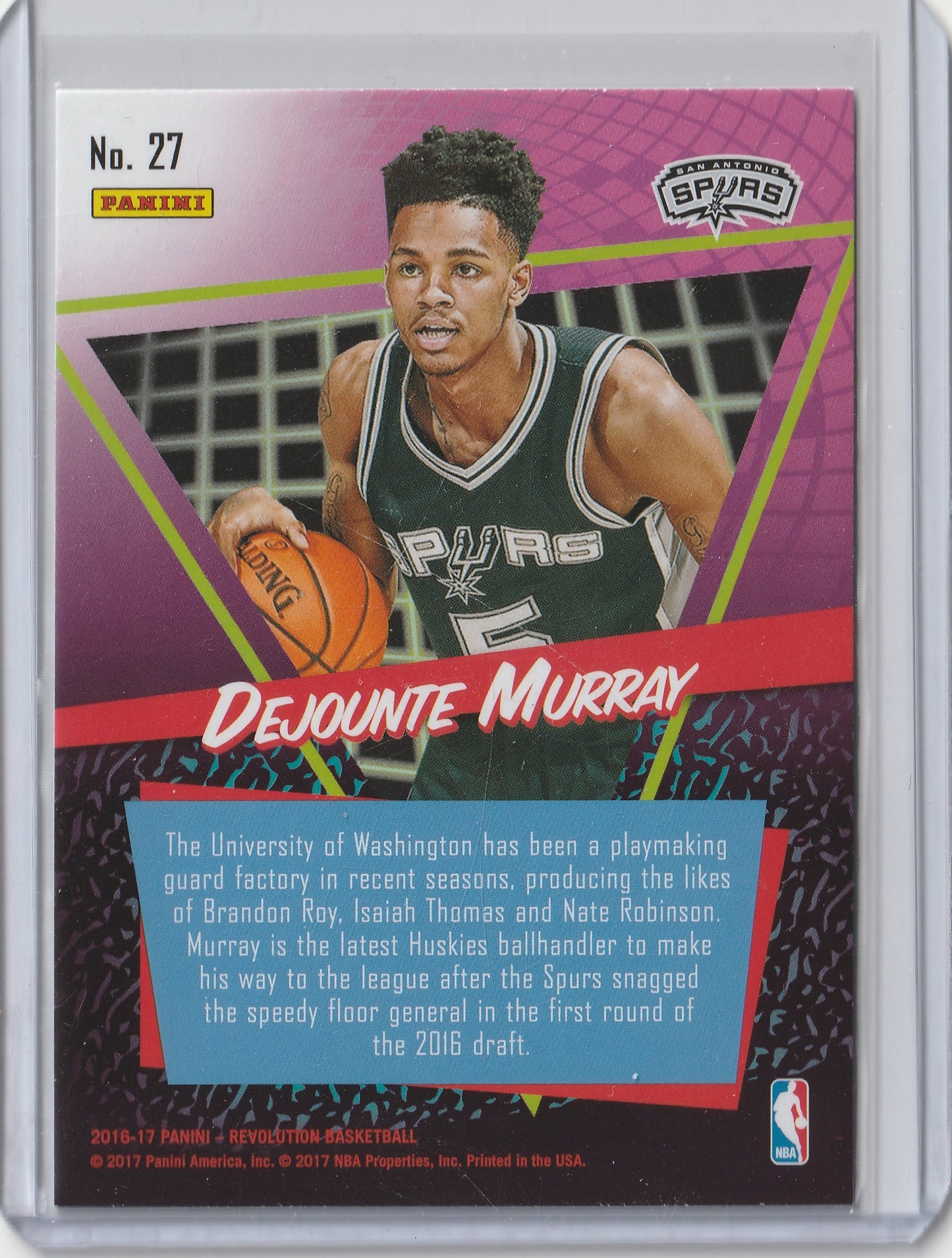2016-17 Panini Revolution - Rookie Revolution - Dejounte Murray, #27