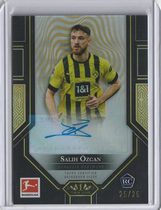 2022/23 Topps Tier One Bundesliga - Auto, Black - RC Salih Özcan 25/25, #BMA-SO