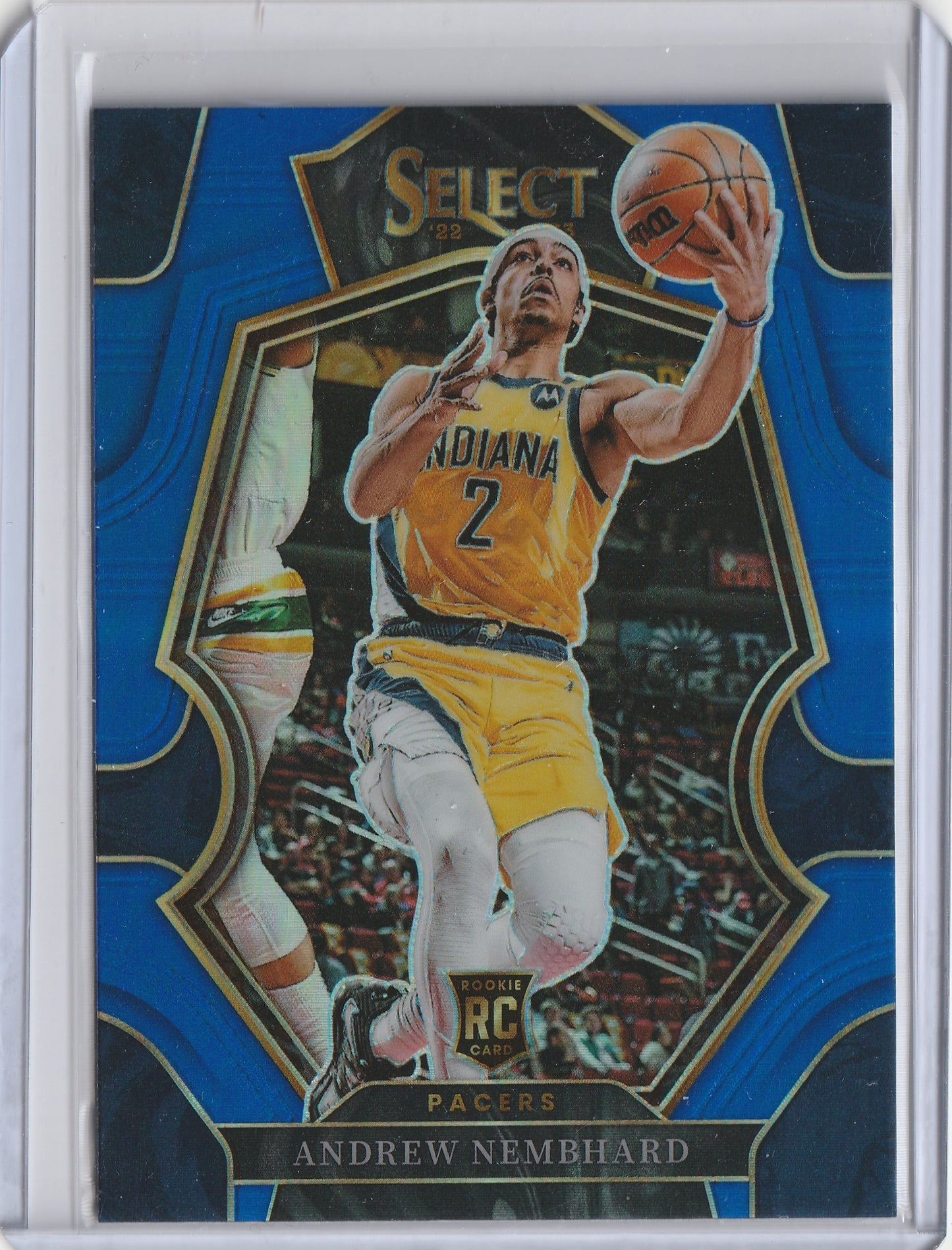 2022-23 Panini Select - Blue Prizm - Premier Level - RC Andrew Nembhard, #186