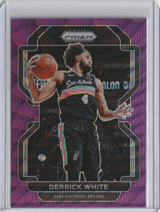 2021-22 Panini Prizm - Purple Wave Prizm - Derrick White, #19