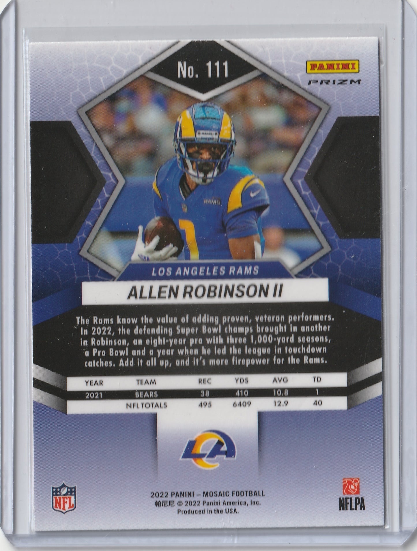 2022 Panini Mosaic - Camo Pink - Allen Robinson II, #111