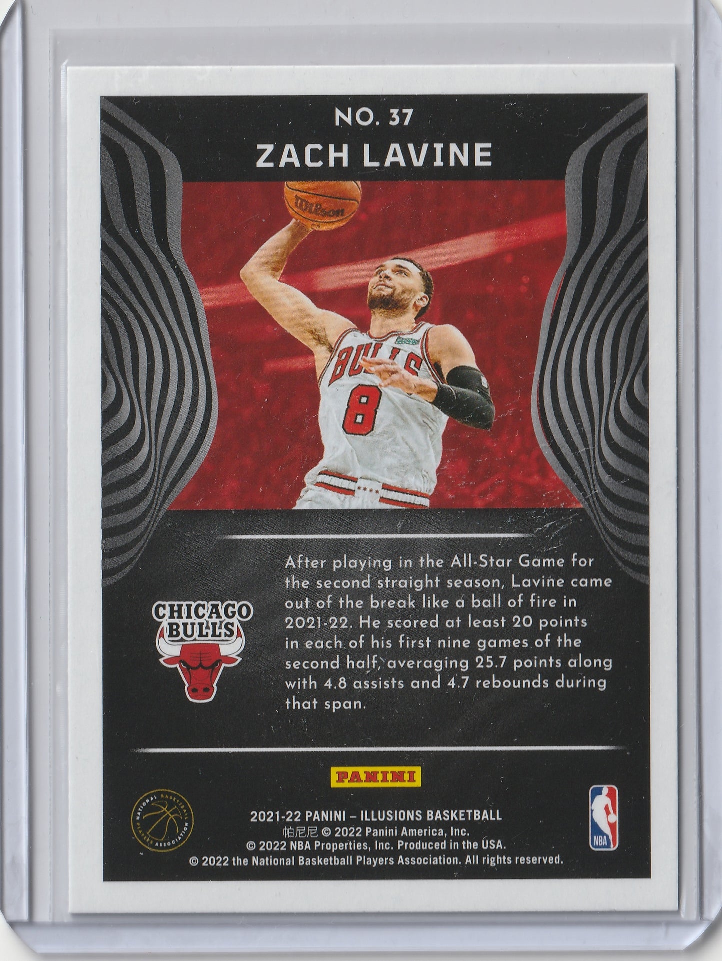 2021-22 Panini Illusions - Asia Trophy Collection - Zach LaVine, #37