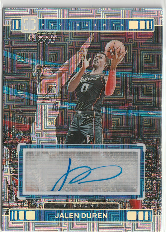 Jalen Duren 2023/24 Panini Photogenic Veteran Autograph Maze 11/25 #VA-JDD Fiedler24