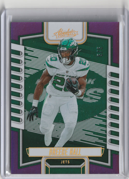2023 Panini Absolute - Purple Spectrum - Breece Hall 5/5, #38