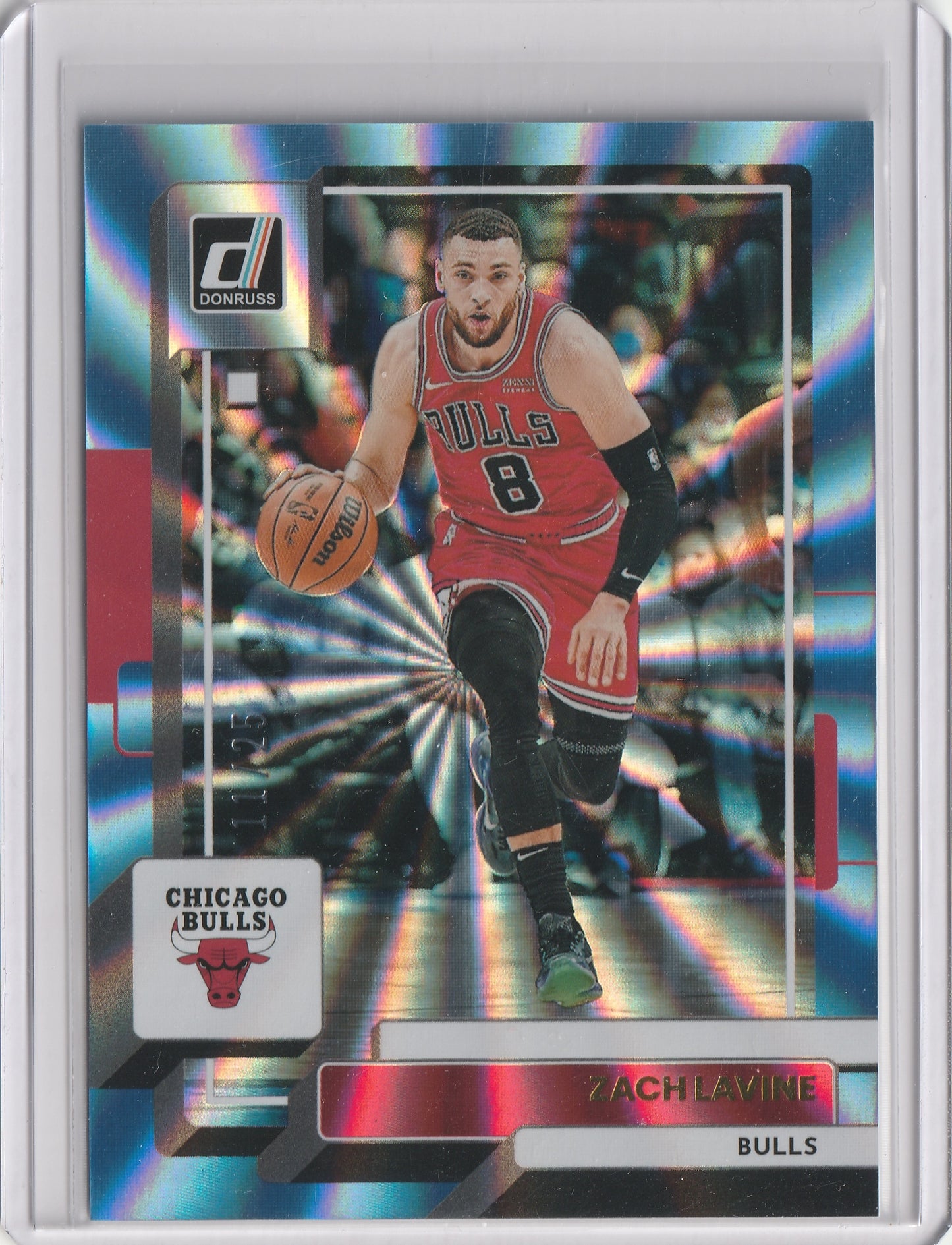 Zach LaVine 2022/23 Panini Donruss Holo Light Blue Laser 11/25 #30 Fiedler24
