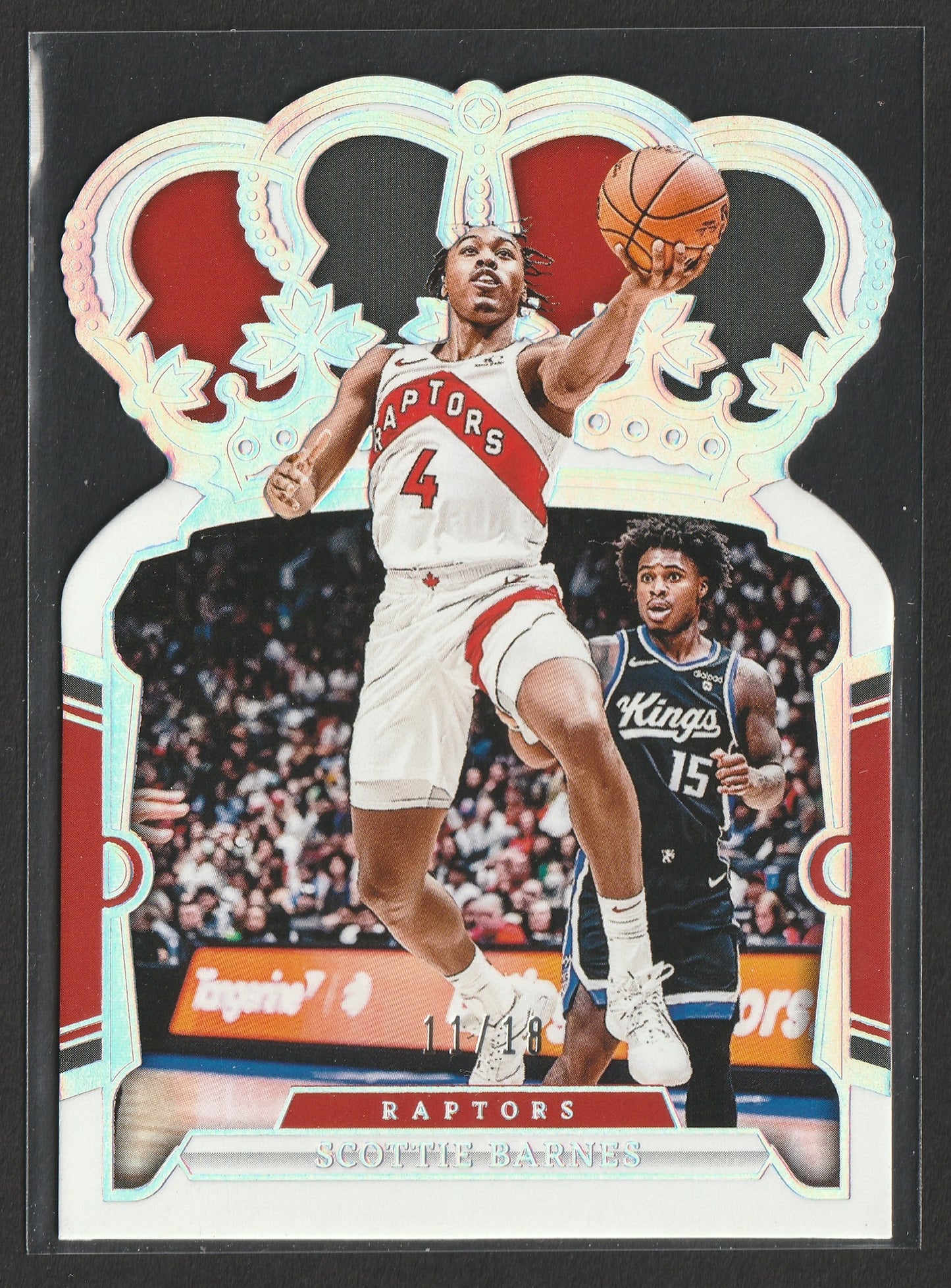 Scottie Barnes 2023-24 Panini Crown Royale Silver International 11/18 #66 Fiedler24