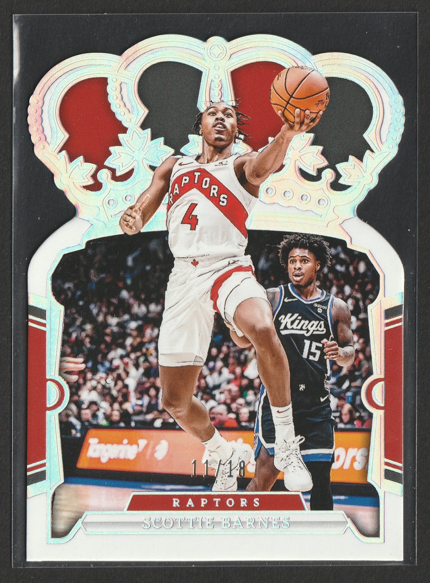Scottie Barnes 2023-24 Panini Crown Royale Silver International 11/18 #66 Fiedler24